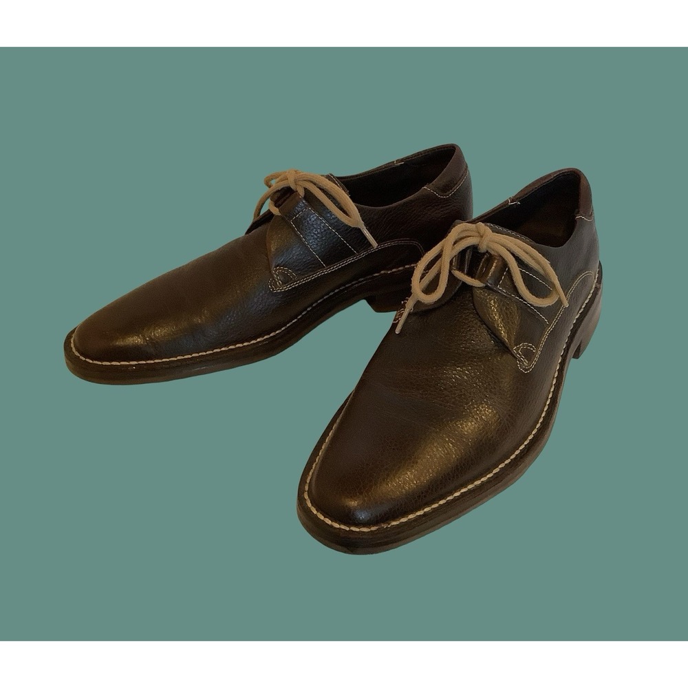 Mens Cole Haan Brown Leather Dress Shoes Preppy Office Comfortable Shoes Sz 9